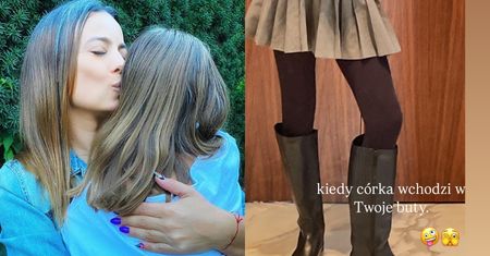 Anna Mucha "pokazała" prawie 14-letnią Stefanię. "Kiedy córka wchodzi w Twoje buty"