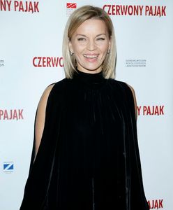 Małgorzata Foremniak zadała szyku podczas premiery filmu "Czerwony pająk"