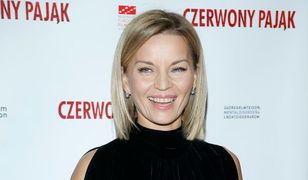 Małgorzata Foremniak zadała szyku podczas premiery filmu "Czerwony pająk"