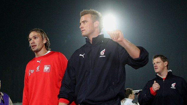 Newspix / LUKASZ GROCHALA / AGENCJA PRZEGLAD SPORTOWY / Na zdjęciu: Krzysztof Łągiewka, Artur Boruc i Jacek Krzynówek