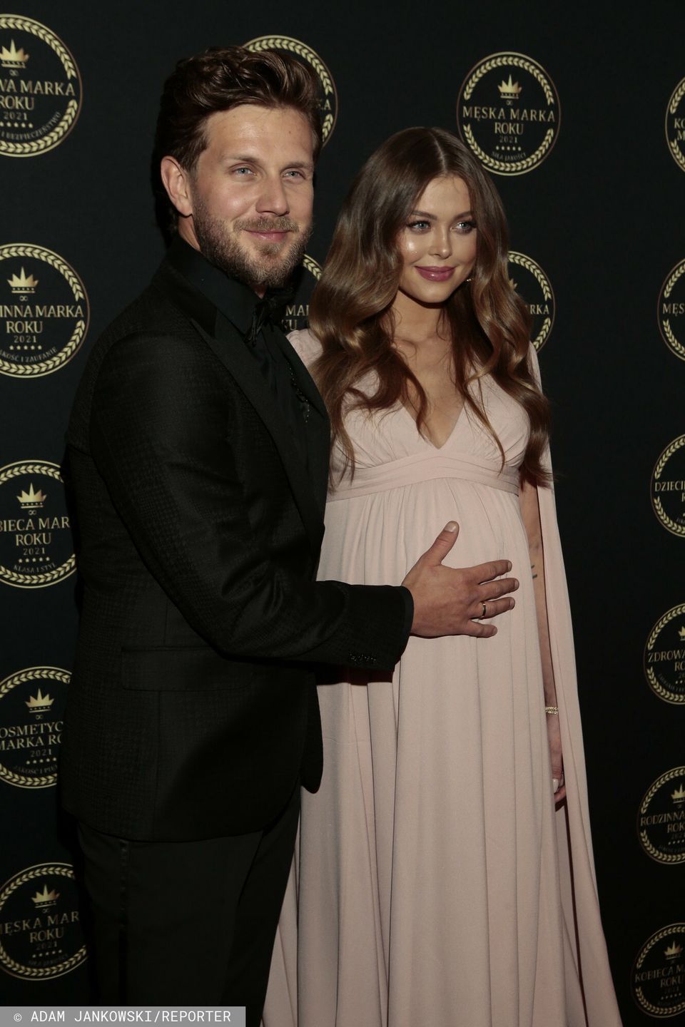 Joanna Opozda i Antoni Królikowski na ściance