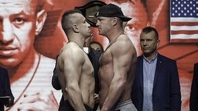 Długie spojrzenia, prezent Brodnickiej, Adamek mniejszy od rywala. Ważenie przed Polsat Boxing Night (galeria)