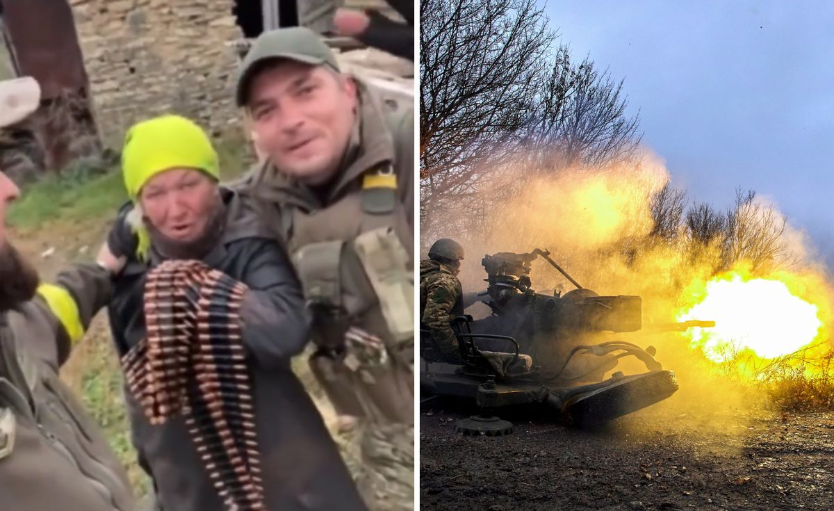 Do sieci trafiają liczne nagrania, które pokazują radość po odbijaniu kolejnych miejscowości obwodu chersońskiego przez Ukraińców.