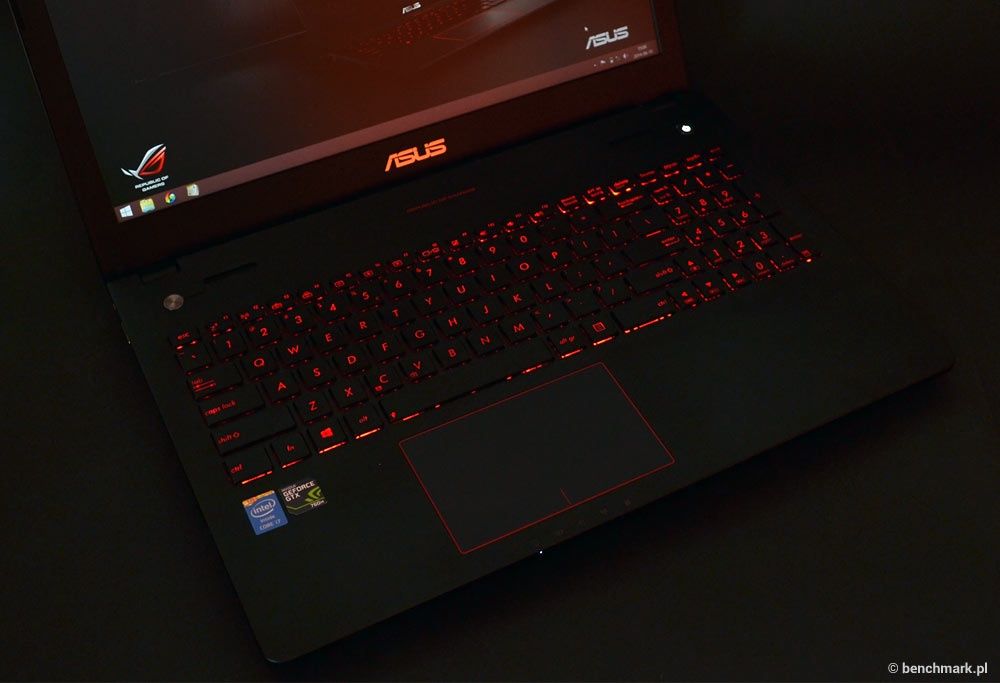 Asus G56JR klawiatura podświetlenie