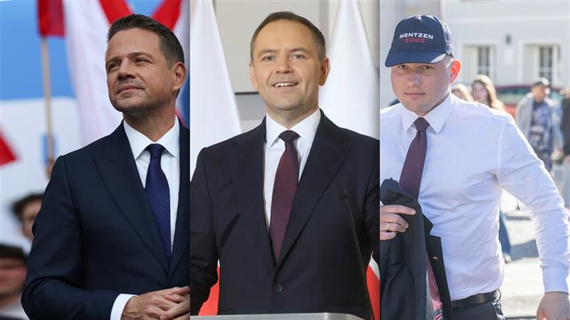 Rafał Trzaskowski i Karol Nawrocki walczą o głosy Mentzena