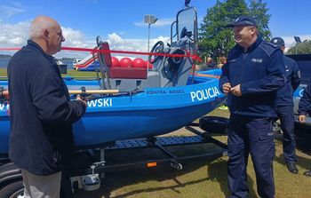 Policjanci z Radziejowa mają nową łódź. Będzie patrolować Gopło i Jezioro Głuszyńskie