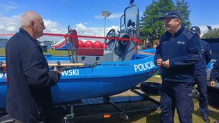 Policjanci z Radziejowa mają nową łódź. Będzie patrolować Gopło i Jezioro Głuszyńskie