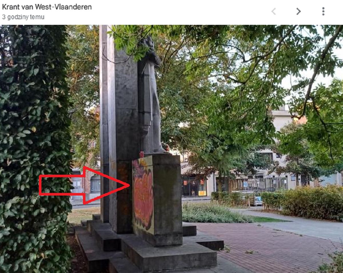Polski pomnik w Belgii