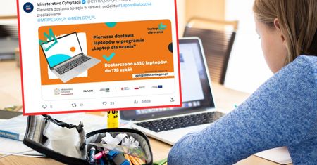 Laptopy dla uczniów. Pierwsi czwartoklasiści otrzymali sprzęt. Kiedy kolejni?