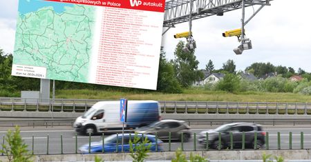 Kamery na autostradach i ekspresówkach. Na mapie roi się od punktów