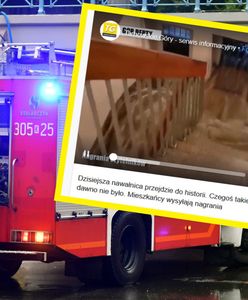 Szokujące nagranie. Woda wdarła się do domu