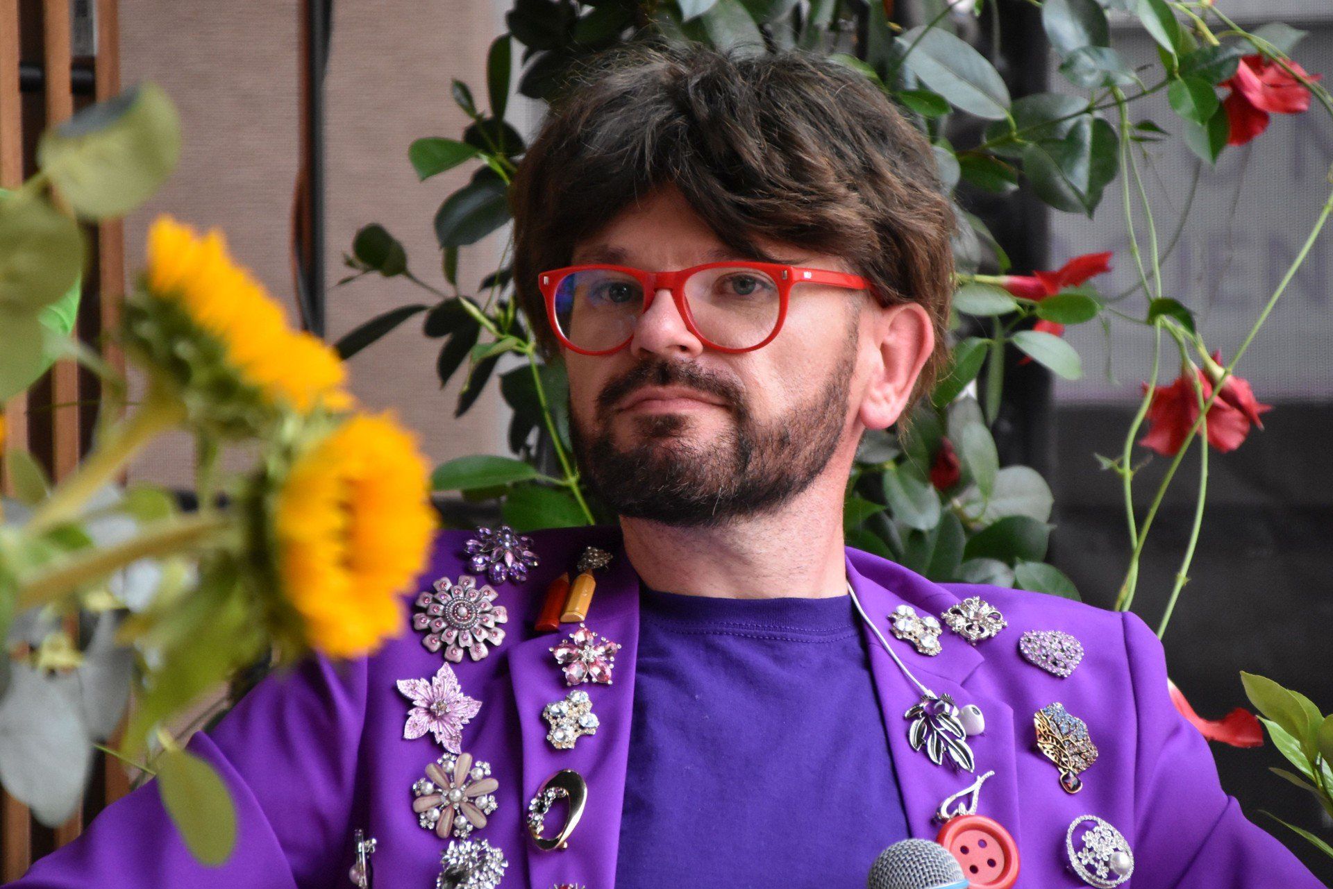 Jakub Tylman podczas Festiwalu Aleja Gwiazd w Śremie. 17 sierpnia 2024.