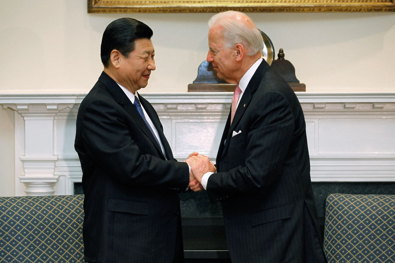 Xi Jinping and Joe Biden