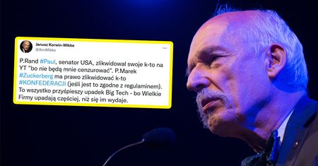 Korwin-Mikke broni decyzji Facebooka. "Ma prawo zlikwidować konto Konfederacji"