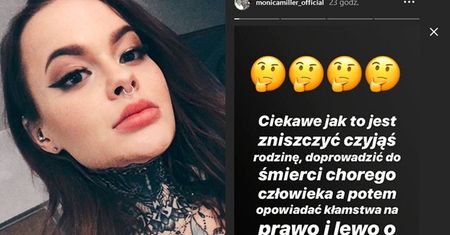 Monika Miller miażdży konkubinę zmarłego ojca: "Jak to jest doprowadzić do śmierci człowieka?"