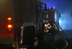 Pożar hali magazynowej w Przytocznej w Lubuskiem