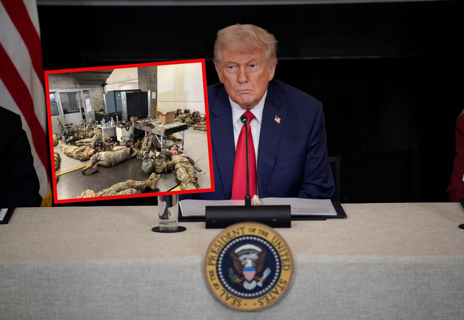 Donald Trump wysłał żołnierzy do tłumienia zamieszek 