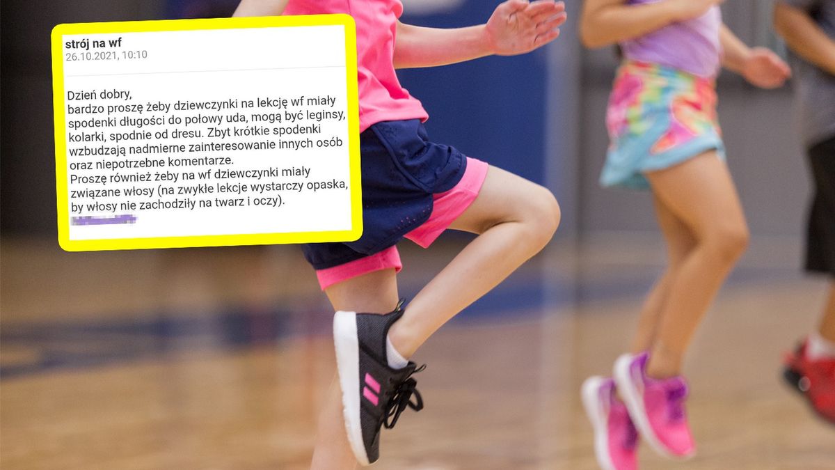 Jak powinny na WF ubierać się ośmiolatki? Szkoła przekazała wytyczne