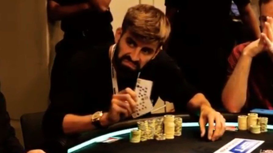 Gerard Pique na turnieju ETP Barcelona w pokera