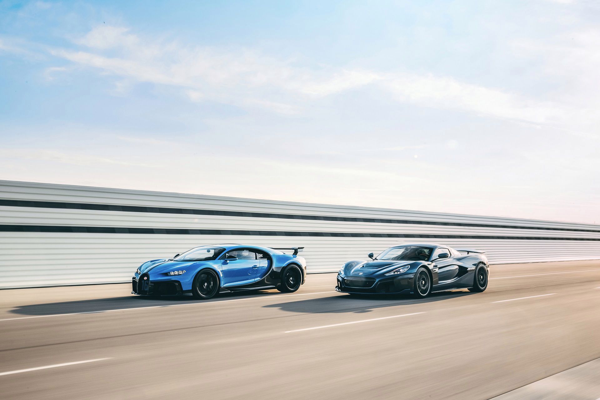 Bugatti Chiron i Rimac Nevera