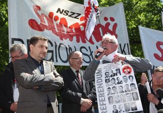 Protest Solidarności w sprawie emerytur. Duda u premiera