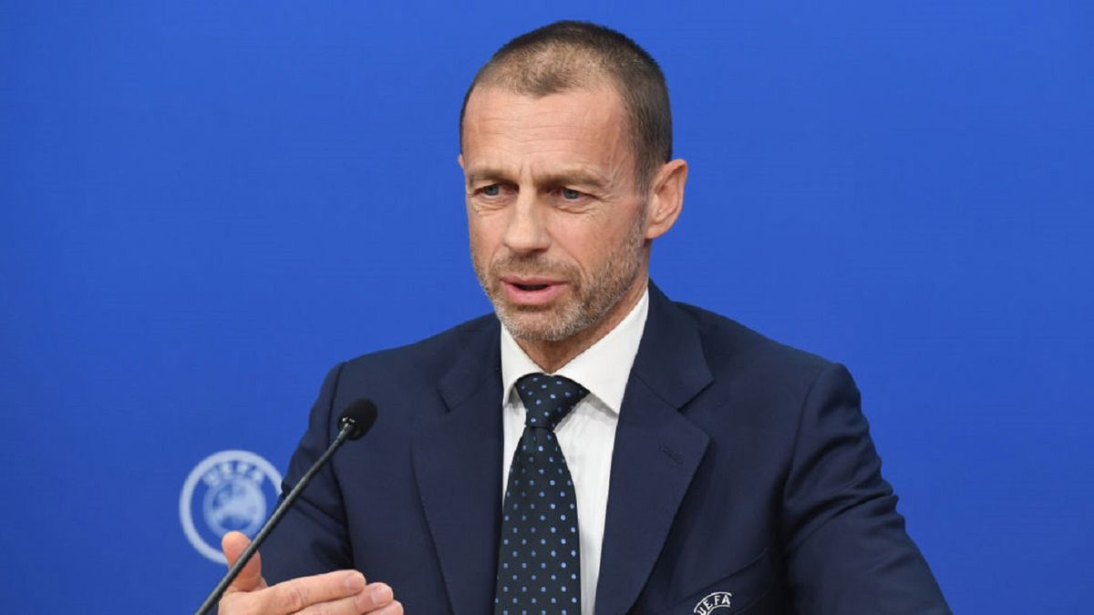 Getty Images /  Richard Juilliart - UEFA / Na zdjęciu: Aleksander Ceferin