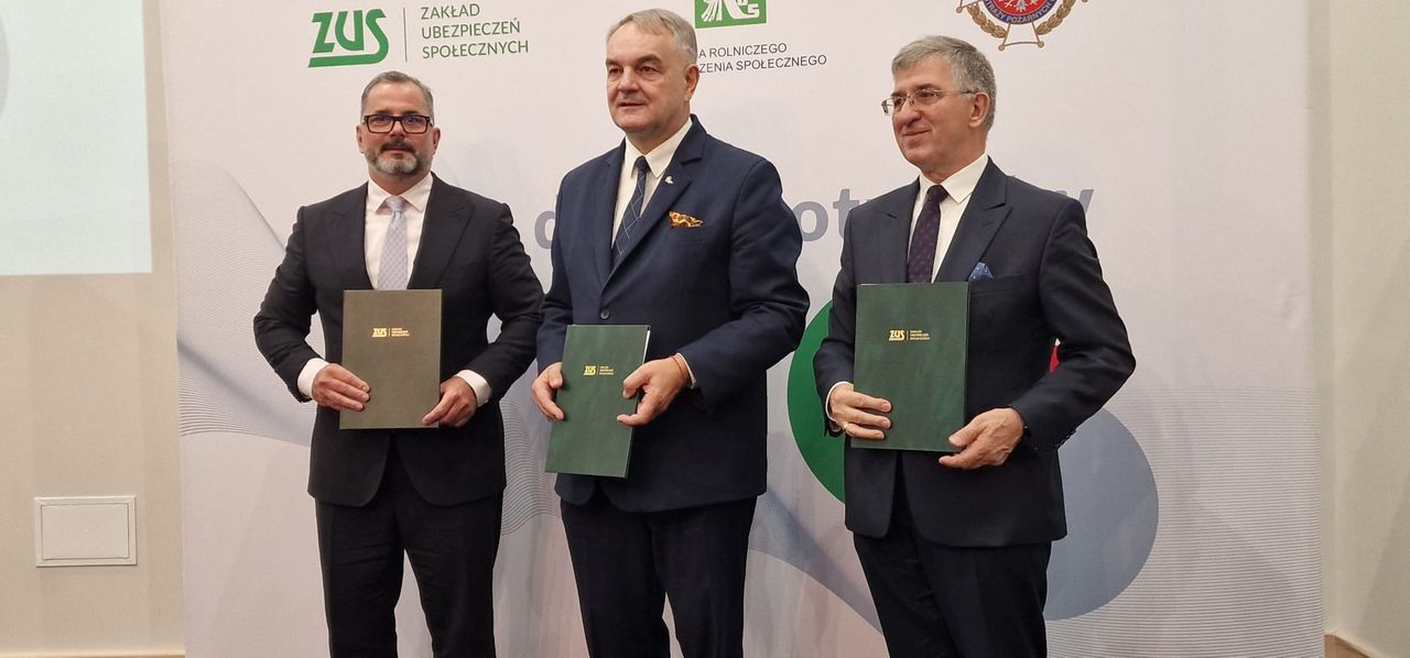 Uroczyste podpisanie listu intencyjnego ZUS, KRUS i ZOSP RP