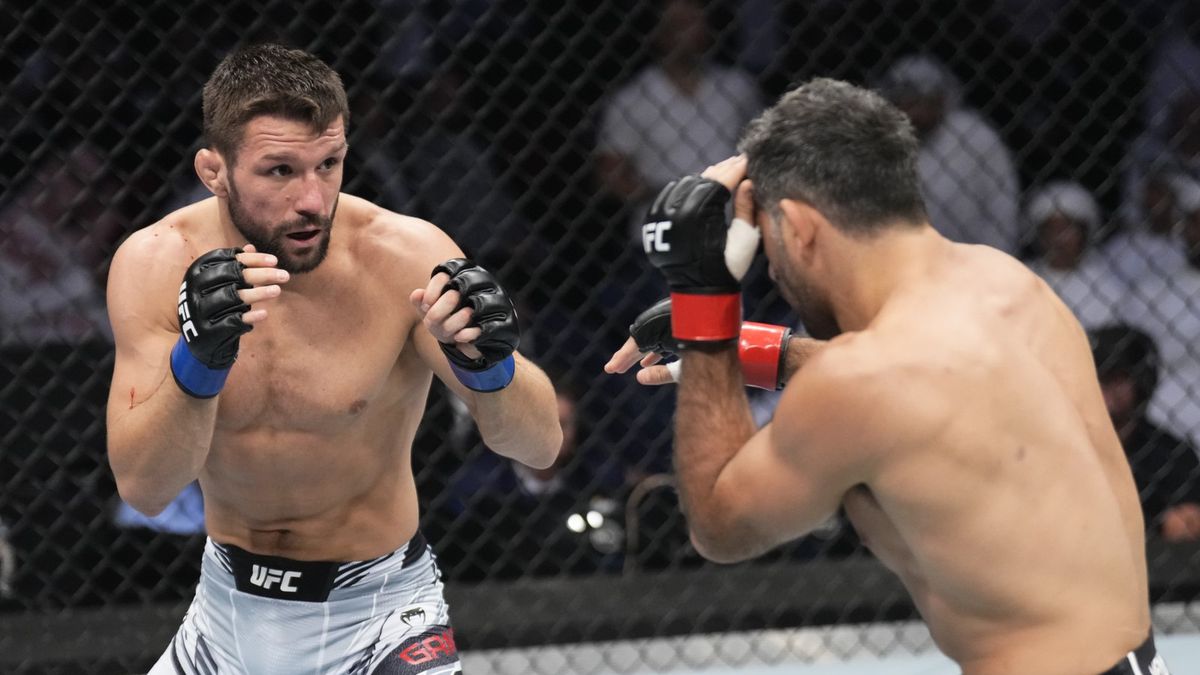 Getty Images / Na zdjęciu: walka Mateusz Gamrot vs Beneil Dariush