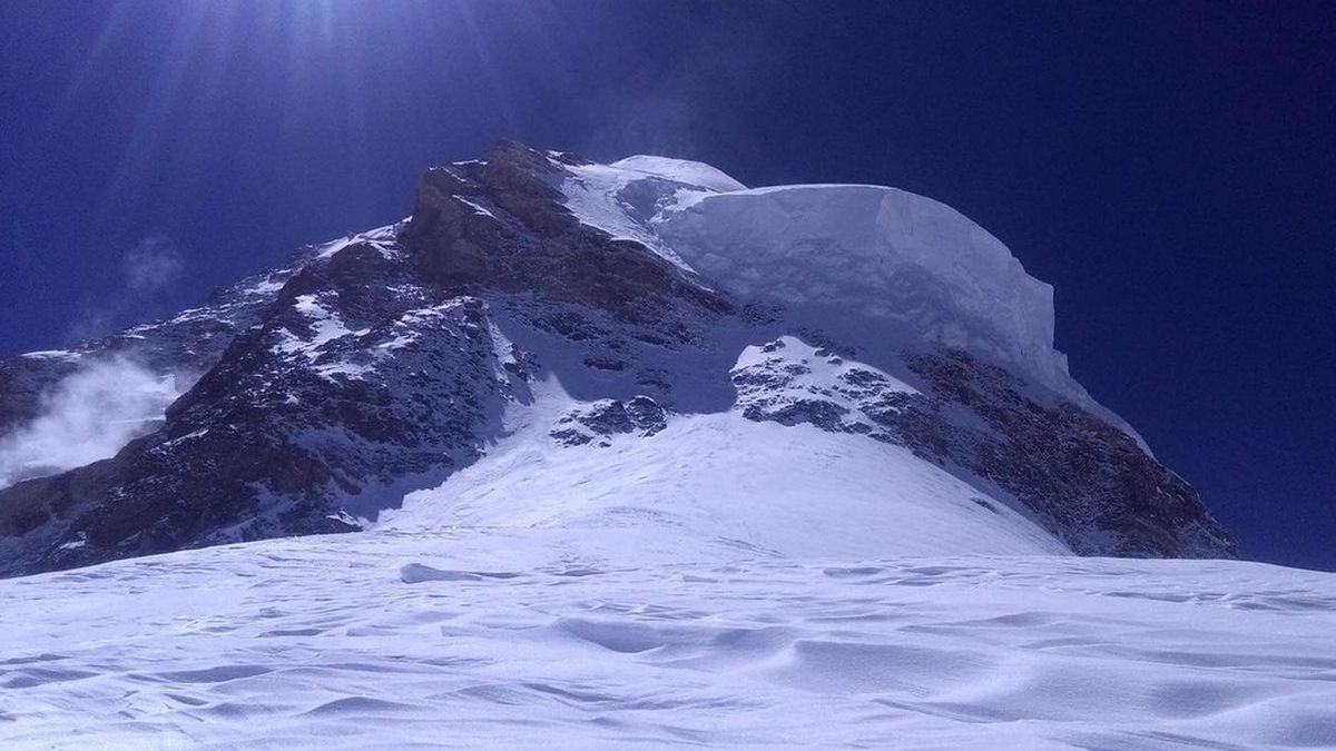 K2, zdjęcie zrobione po przekroczeniu Szyjki Butelki