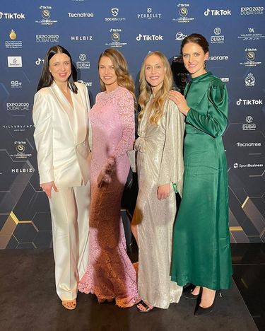 Milena Lewandowska na gali Globe Soccer Awards 2021 w Dubaju