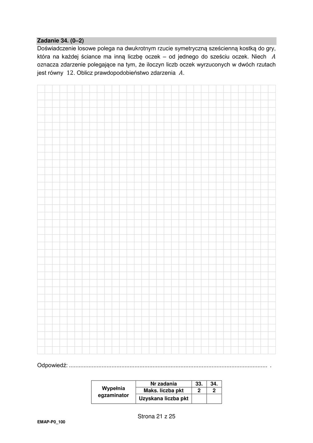Matura poprawkowa 2021. Matematyka