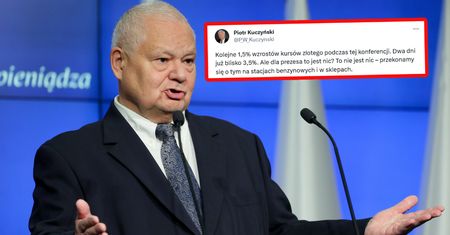 Glapiński przemówił. Złoty natychmiast zareagował
