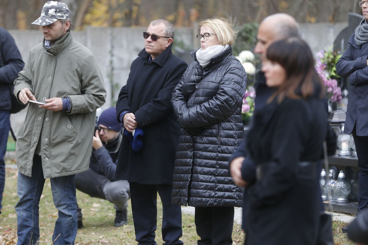 Tadeusz Chudecki, Ilona Łepkowska - pogrzeb Krzysztofa Kiersznowskiego