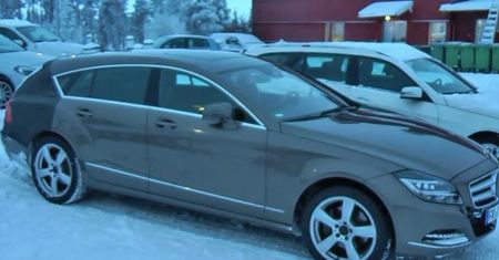Mercedes CLS Shooting Brake wyszpiegowany  w Szwecji [wideo]