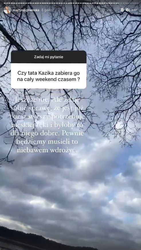 Martyna Gliwińska zwierza się na Instagramie