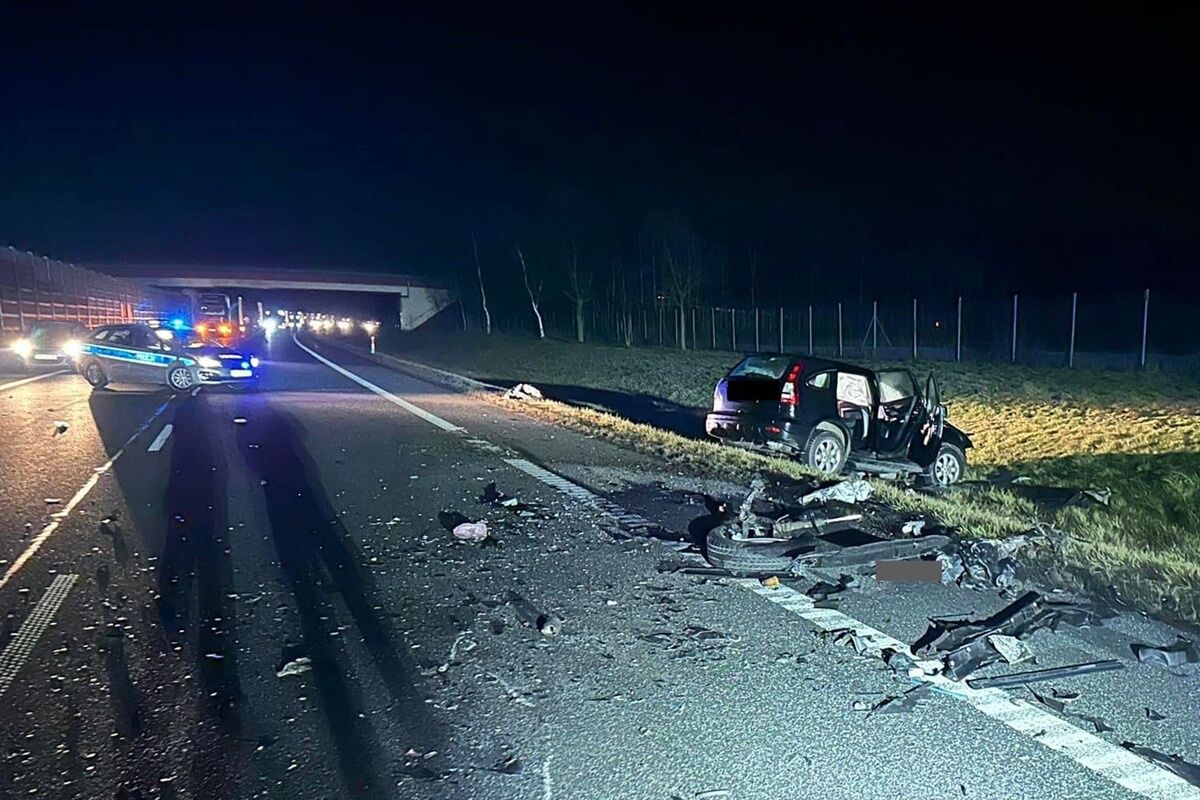 Wypadek na DK12 w Kajetanowie koło Puław