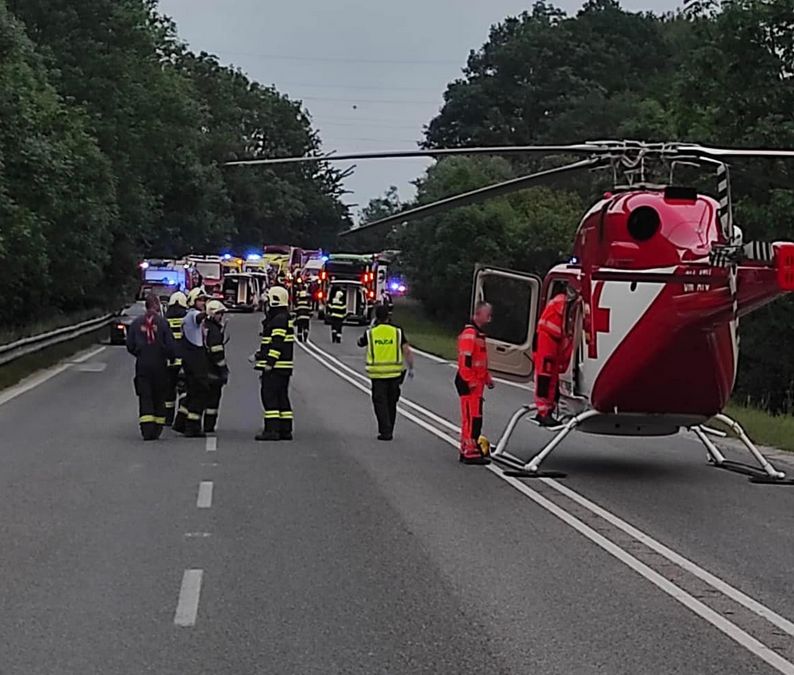 Wypadek na Słowacji. Kilkadziesiąt osób rannych 