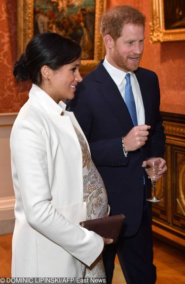 Meghan Markle i książę Harry na przyjęciu na część księcia Karola