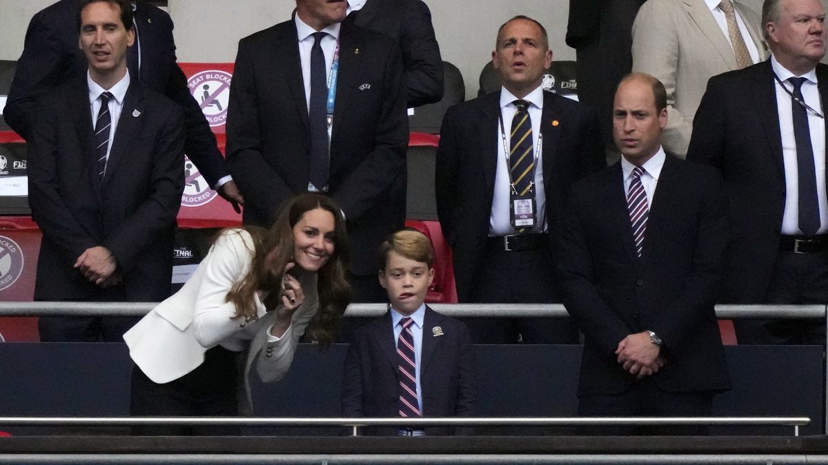 Kate, William i mały George na finale Euro 2020
