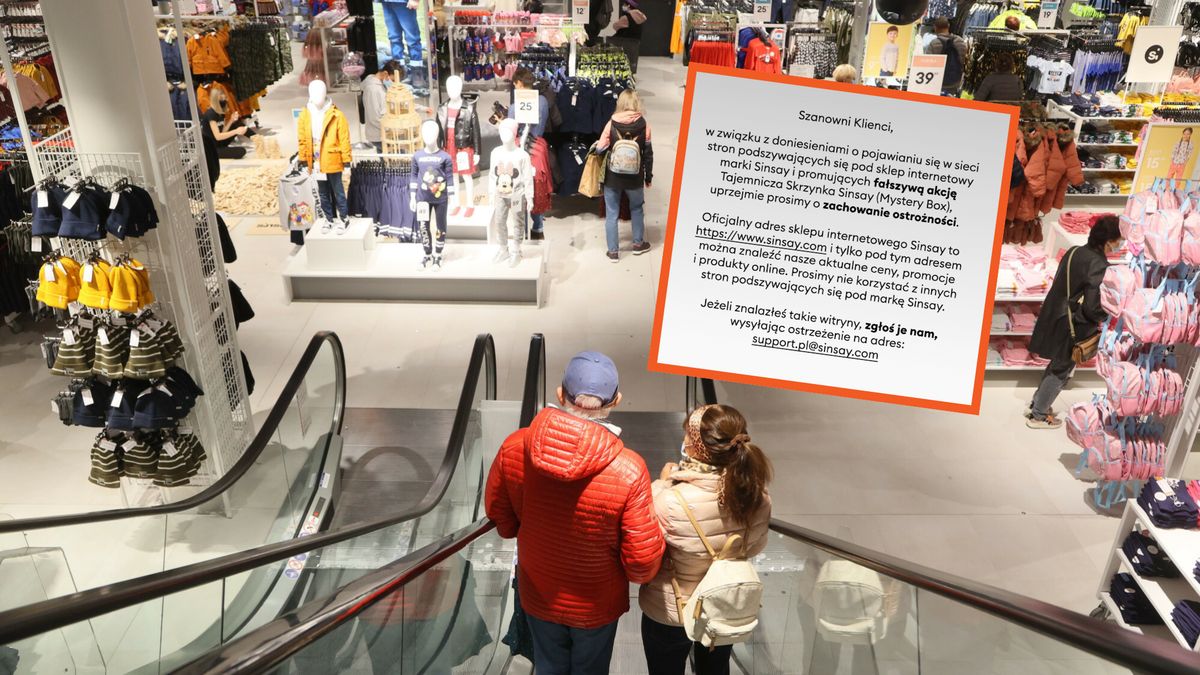 Sinsay ostrzega klientów