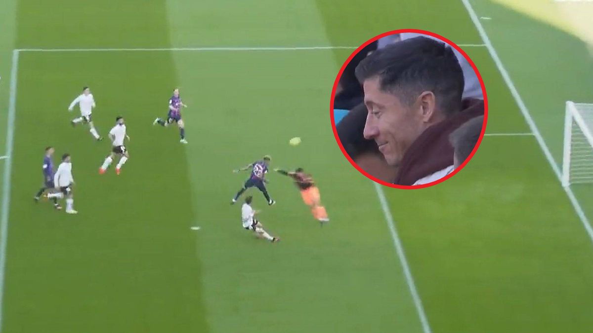 Raphinha - gol przeciwko Valencii/Robert Lewandowski - reakcja