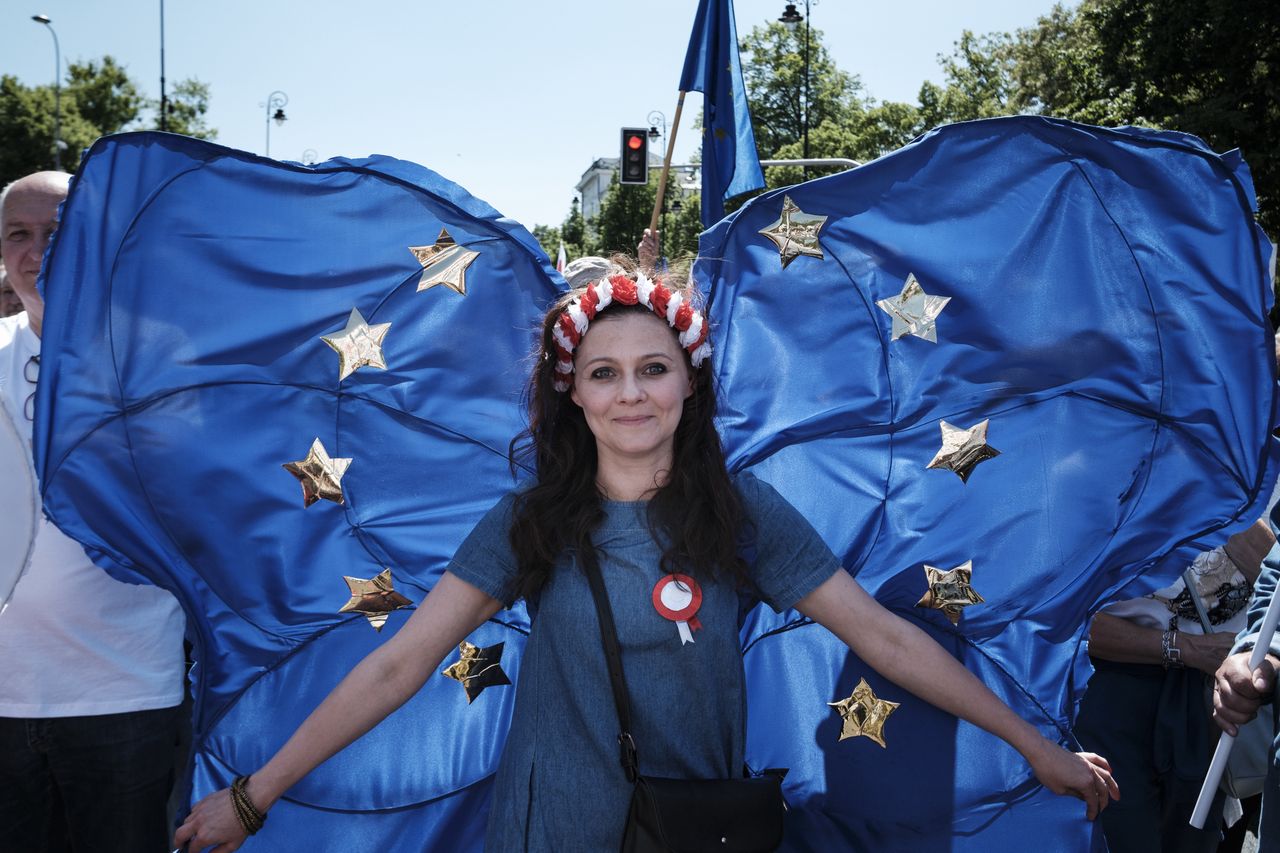 Jedna z 500 tysięcy uczestniczek Marszu 4 czerwca