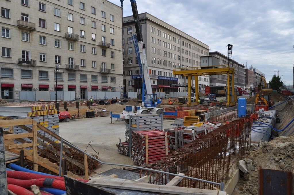 Wielka awaria na budowie metra! Osunęła się ziemia w centrum Warszawy!