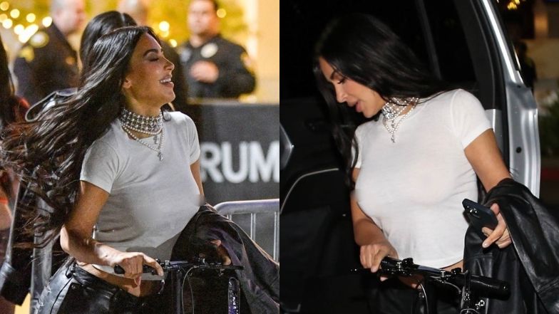 Pozbawiona stanika Kim Kardashian "przyłapana" w Los Angeles