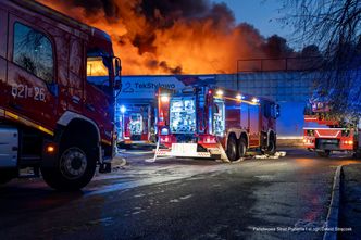 Pożar w Rudzie Śląskiej: Płonie chiński market