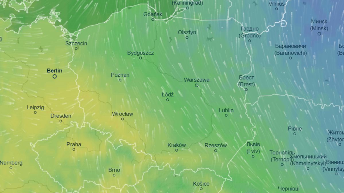 Mapa pogodowa - czwartek (23 lutego)