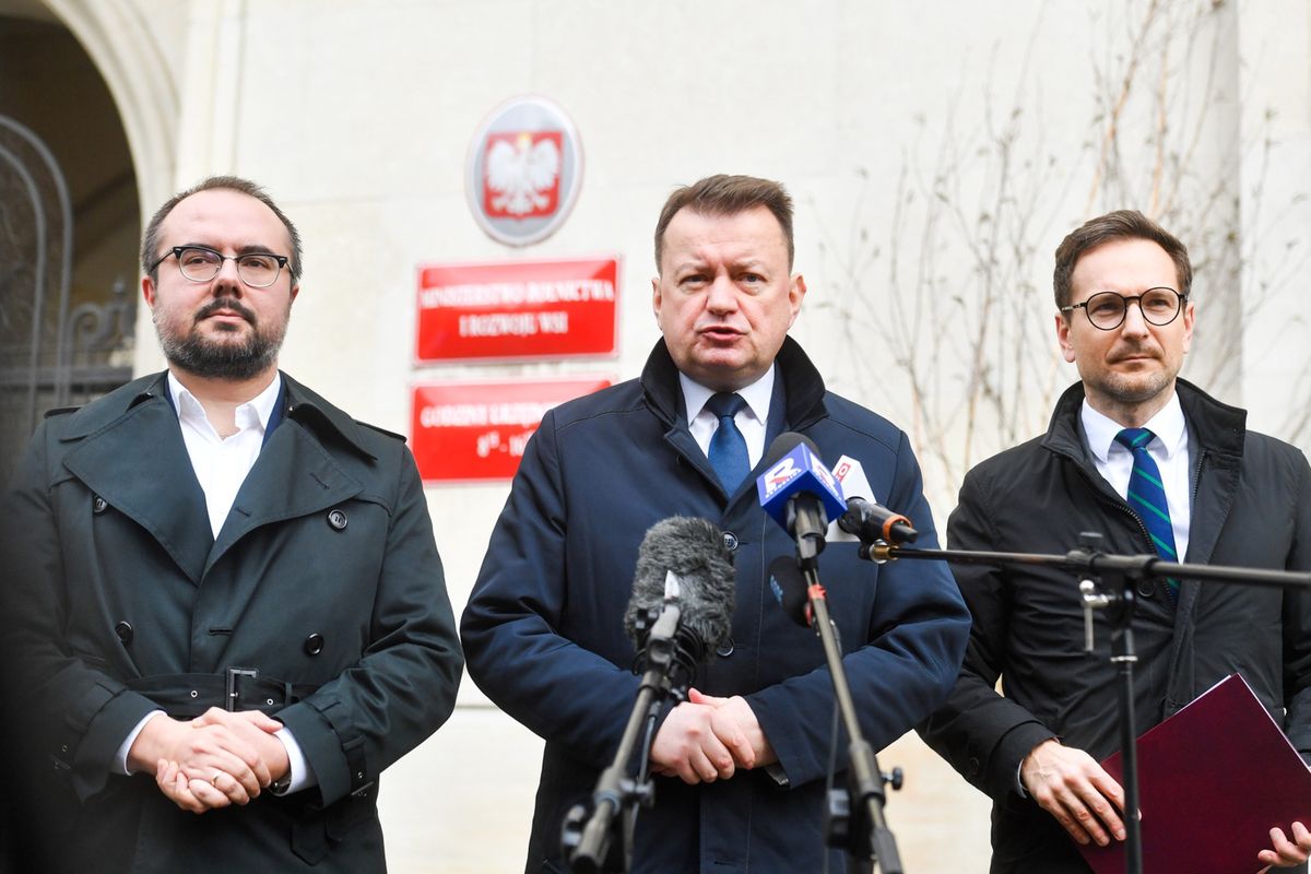 pis, protest, rolnicy, mariusz błaszczak Błaszczak o resorcie rolnictwa: ministerstwo lenistwa