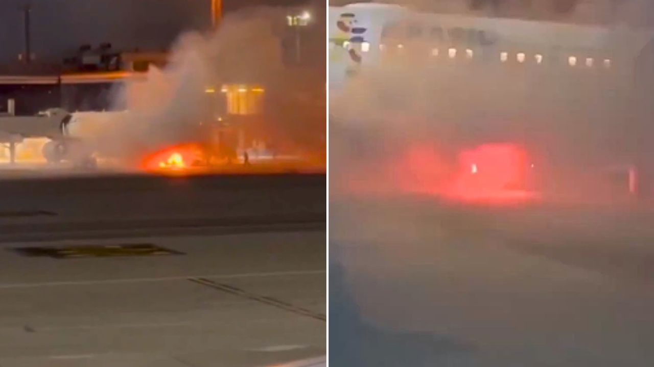 Ogień na lotnisku. Świadkowie nagrali, co działo się w Brazylii