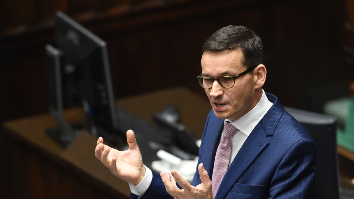 Mateusz Morawiecki podczas pierwszego czytania rządowego projektu ustawy budżetowej na rok 2018