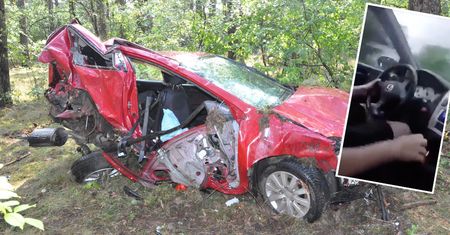 "WRC k****". Jest nagranie z wypadku pijanego 17-latka